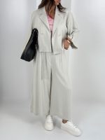 ست کت و شلوار لینن کد 160886 - Image 6