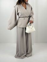 ست کت و شلوار یقه 7 کد 160890