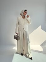 ست کت و شلوار کرپ کد 160893 - Image 5