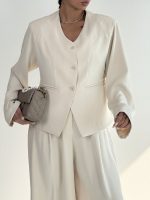 ست کت و شلوار کرپ کد 160893 - Image 7