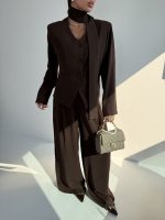 ست کت و شلوار کرپ کد 160893 - Image 15