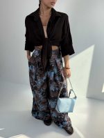 ست شومیز و شلوار هاوایی کد 160885 - Image 6