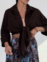 ست شومیز و شلوار هاوایی کد 160885 - Image 8