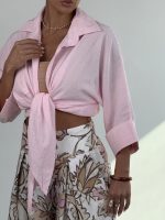 ست شومیز و شلوار هاوایی کد 160885 - Image 11