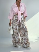 ست شومیز و شلوار هاوایی کد 160885 - Image 12