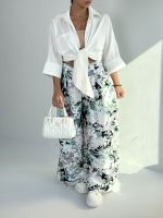 ست شومیز و شلوار هاوایی کد 160885 - Image 13