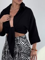 ست شومیز و شلوار هاوایی کد 160885 - Image 19