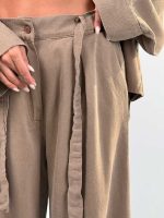 ست شومیز شلوار جلو گره کد 160884 - Image 5