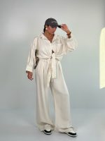 ست شومیز شلوار جلو گره کد 160884 - Image 10