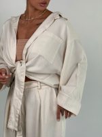 ست شومیز شلوار جلو گره کد 160884 - Image 13