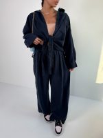 ست شومیز شلوار جلو گره کد 160884 - Image 15