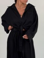 ست شومیز شلوار جلو گره کد 160884 - Image 21