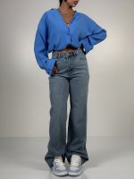 شلوار جین نیم بگ کد کد 102184