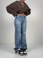 شلوار جین استریت کراپ کد 102179