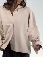 شومیز لینن پشت چاک کد 220631 - Image 14