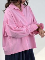 شومیز لینن پشت چاک کد 220631 - Image 17