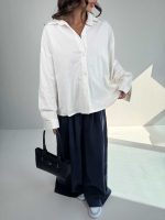 شومیز لینن پشت چاک کد 220631 - Image 22