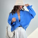 شومیز PERRY یقه هفت کد 220633