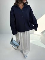 شومیز لینن پشت چاک کد 220631 - Image 26