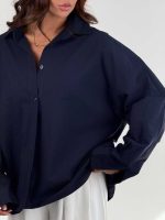 شومیز لینن پشت چاک کد 220631 - Image 29