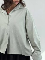 شومیز لینن پشت چاک کد 220631 - Image 33