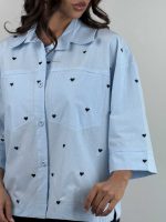 شومیز لینن HEART کد 220629 - Image 6