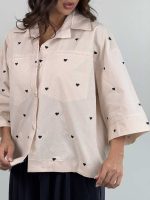 شومیز لینن HEART کد 220629 - Image 12