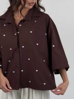 شومیز لینن HEART کد 220629 - Image 17