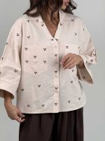 شومیز BOWTIE کد 220627 - Image 29