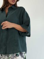 شومیز حریر آستین پاکتی کد 220638 - Image 32