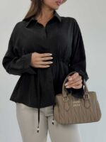 شومیز کمربنددار کد 220635 - Image 14