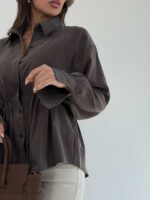 شومیز کمربنددار کد 220635 - Image 16