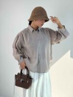 شومیز حریر چند دکمه کد 220639 - Image 29