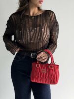 کیف دستی رودوخت MIU MIU کد 280503 - Image 5
