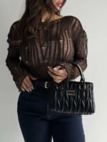کیف دستی رودوخت MIU MIU کد 280503 - Image 11