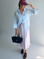 شومیز حریر یقه هفت کد 220625 - Image 10