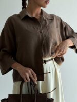 شومیز پشت هلال کد 220636 - Image 15