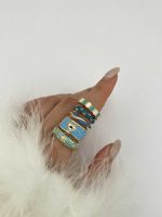 انگشتر طرحدار قلبی کد 310825