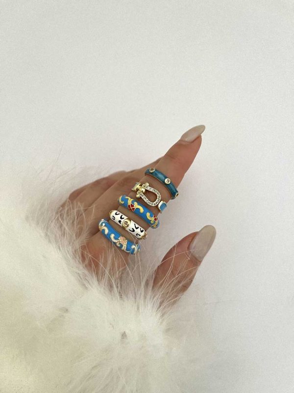 انگشتر مینا کاری کد 310807