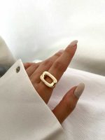 انگشتر مستطیلی کد 310781 - Image 3