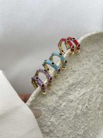 گوشواره نگین دار کد 310778 - Image 3