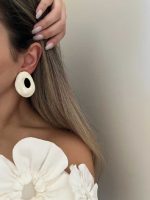 گوشواره LOOP صدفی کد 310839