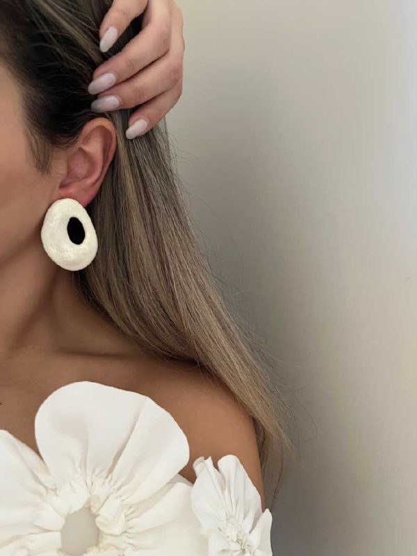 گوشواره LOOP صدفی کد 310839