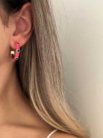 گوشواره نگین دار کد 310778 - Image 7