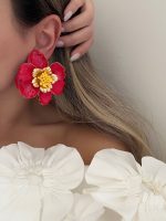 گوشواره طرح گل کد 310800 - Image 4