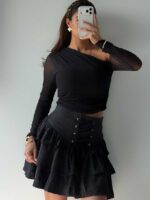 بلوز آستین توری QUZU کد 180606 - Image 5