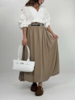 دامن پفکی کمربندی کد 102216 - Image 4