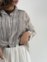 ست شومیز و کراپ پولکی کد 160916 - Image 17