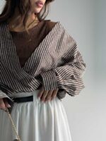 شومیز و کراپ نگین دار کد 220645 - Image 11