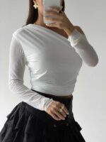 بلوز آستین توری QUZU کد 180606 - Image 8